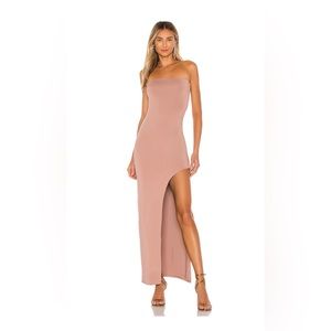 Superdown - Size XS strapless maxi dress - Mauve/Mocha